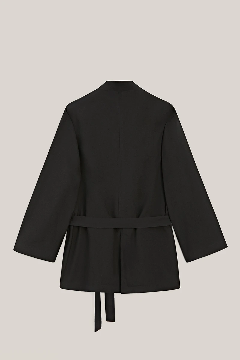 Flowing oversize blazer with belt detail - LIMITED EDITION