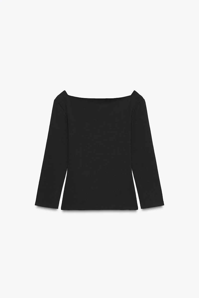 BOAT NECK T-SHIRT