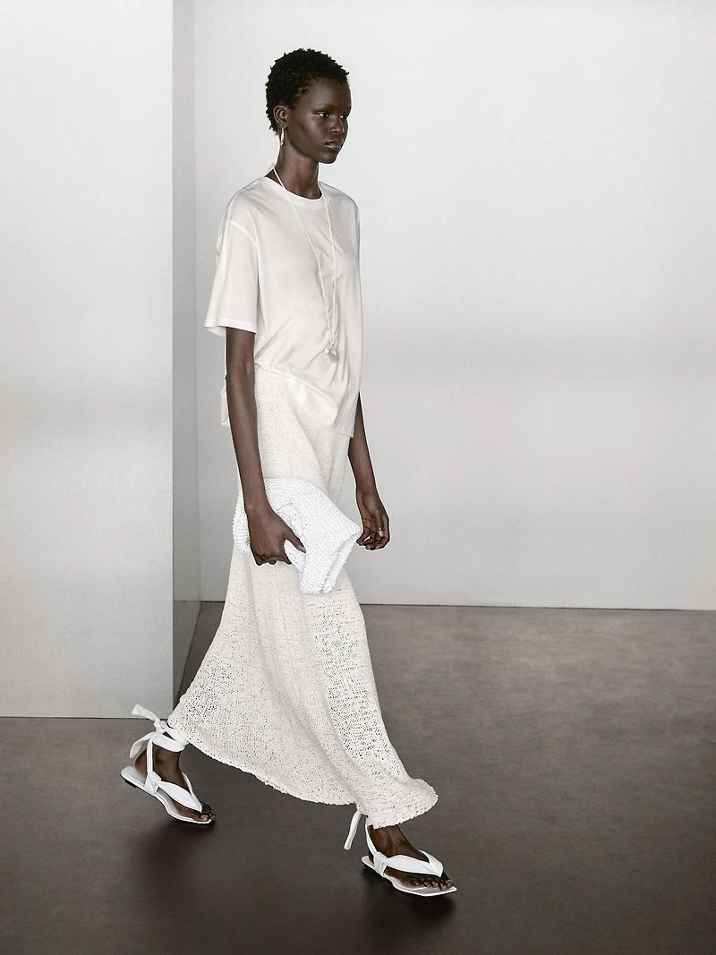 T-shirt oversize couture apparente