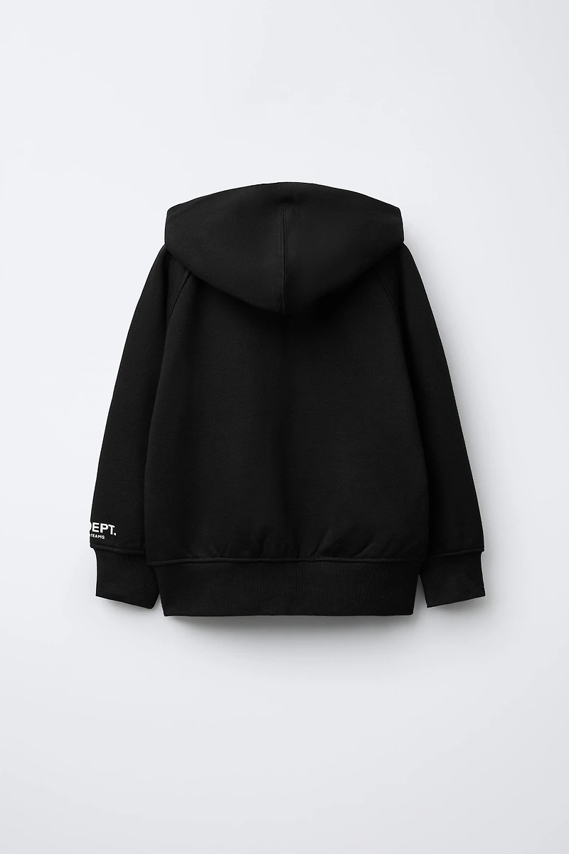 PLUSH ZIPPERED SWEATSHIRT