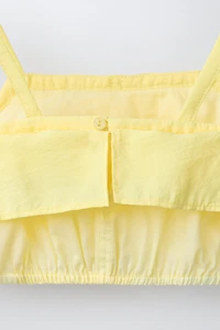 TAFFETA CROPPED TOP