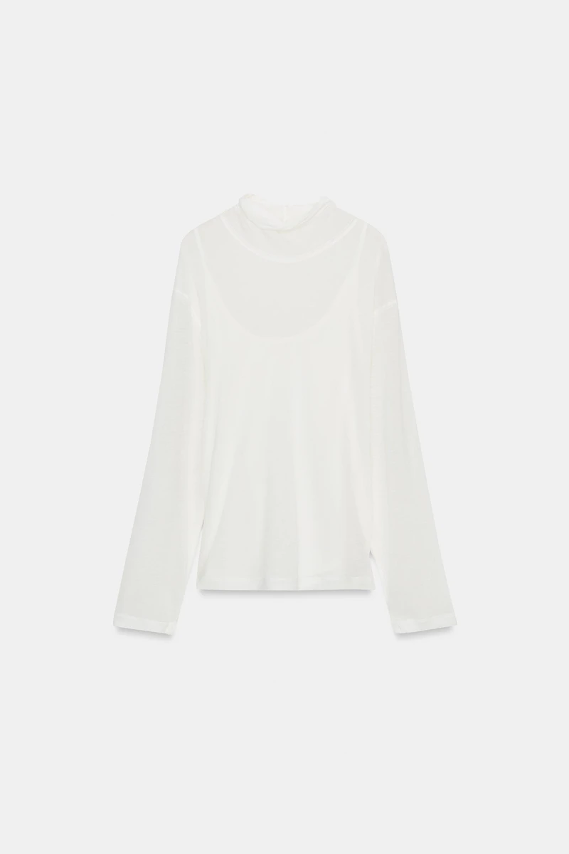 LYOCELL AND LINEN T-SHIRT