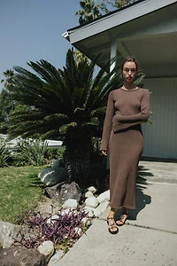 ROBE LONGUE TEXTURÉE