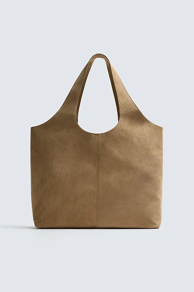 LEATHER SHOPPER BAG