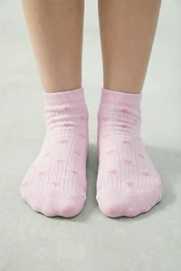 FOUR-PACK OF HEART ANKLE SOCKS