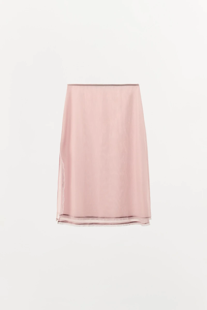 ORGANZA MIDI SKIRT