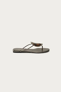 MARISA BERENSON X ZARA FLAT LEATHER SANDALS