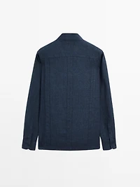 100% linen shirt with pintucks
