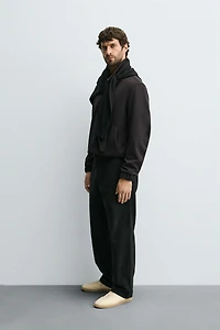 STRAIGHT FIT TWILL PANTS