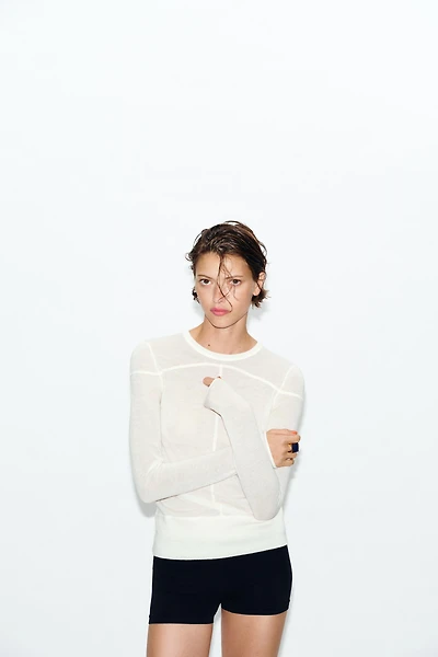 FINE-KNIT WOOL JUMPER