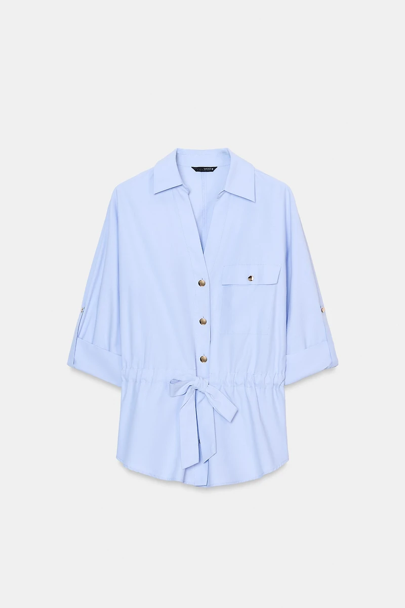 POPLIN SAFARI SHIRT