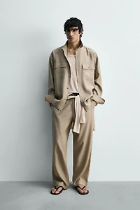 FLOWY PLEATED PANTS