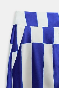 PANTALON LARGE À RAYURES