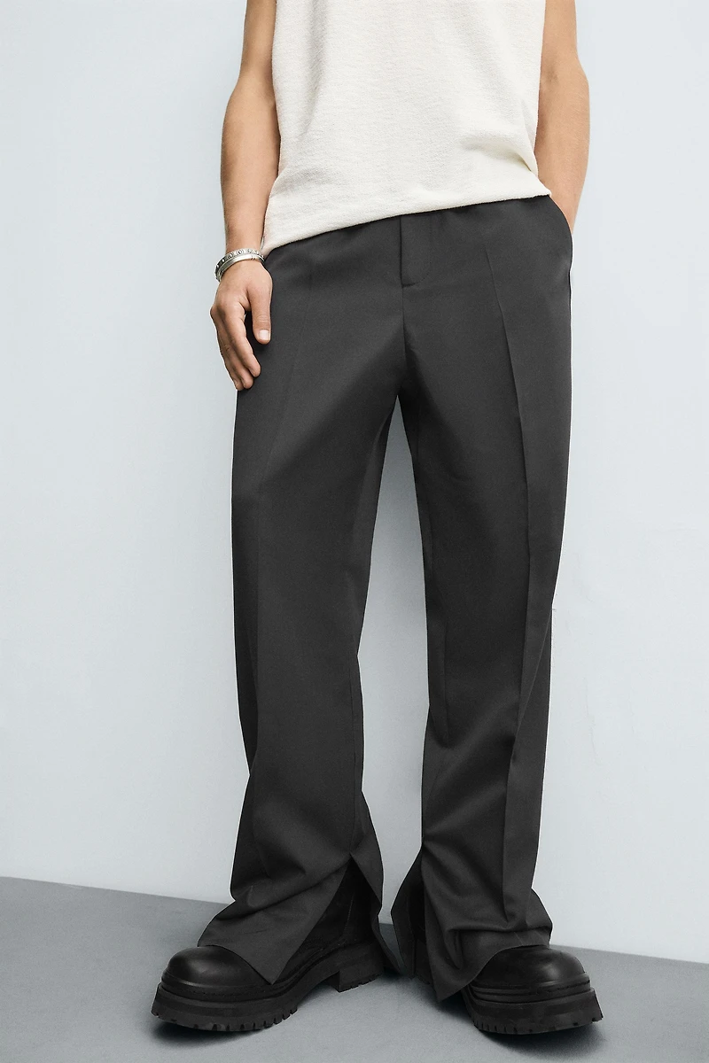 STRAIGHT FIT PANTS WITH VENTS