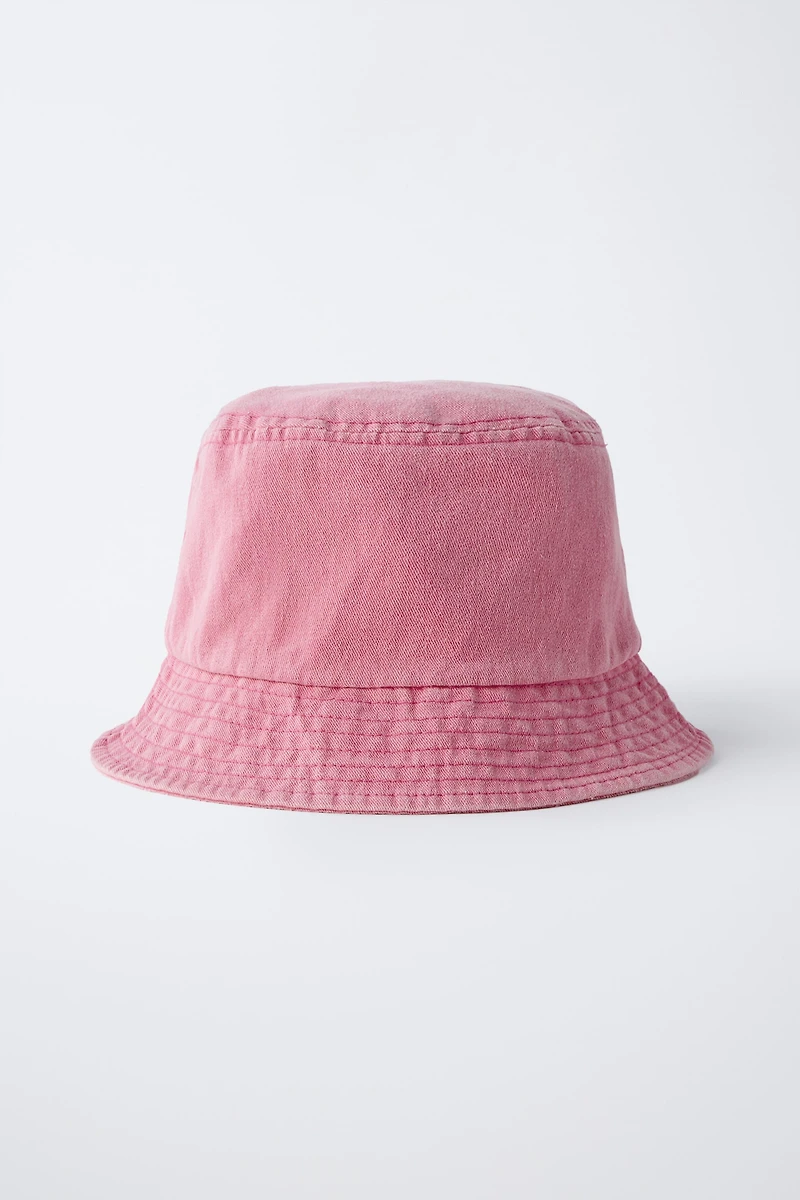 WASHED EFFECT BUCKET HAT
