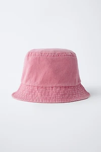 WASHED EFFECT BUCKET HAT