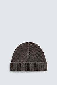 COTTON-CASHMERE KNIT HAT