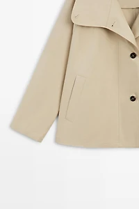 100% cotton cape jacket