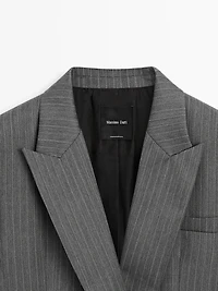 Blazer à rayures tennis 100 % laine
