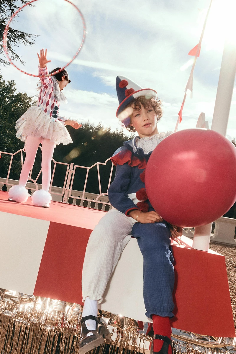 DÉGUISEMENT COMBINAISON CLOWN TEXTURÉ