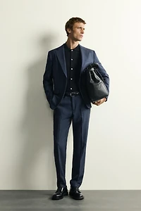 REGULAR FIT PLAID SUIT JACKET