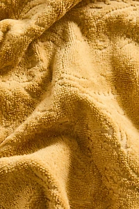 SERVIETTE DE BAIN POMPONS JACQUARD