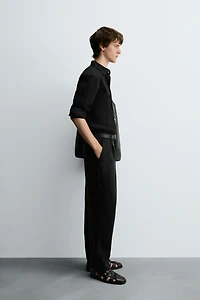 PLEATED FLOWY PANTS