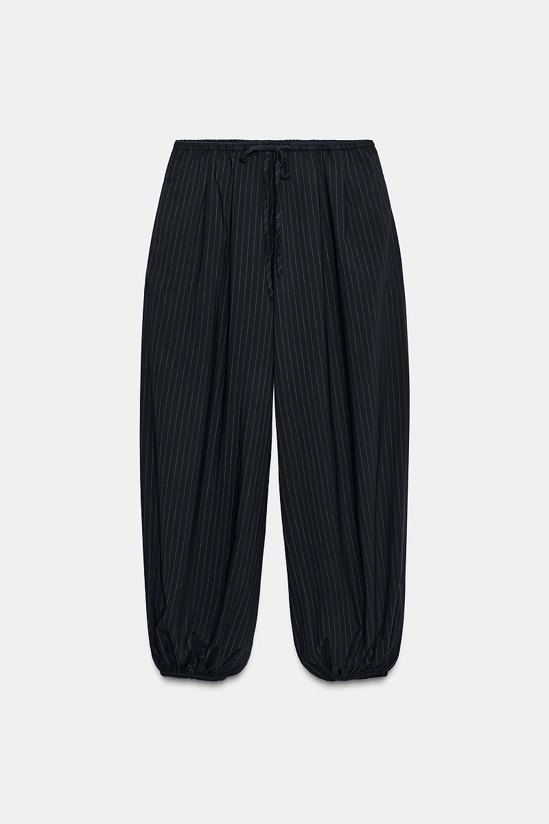ZW COLLECTION PINSTRIPE BALLOON PANTS