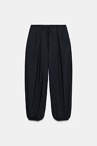ZW COLLECTION PINSTRIPE BALLOON PANTS