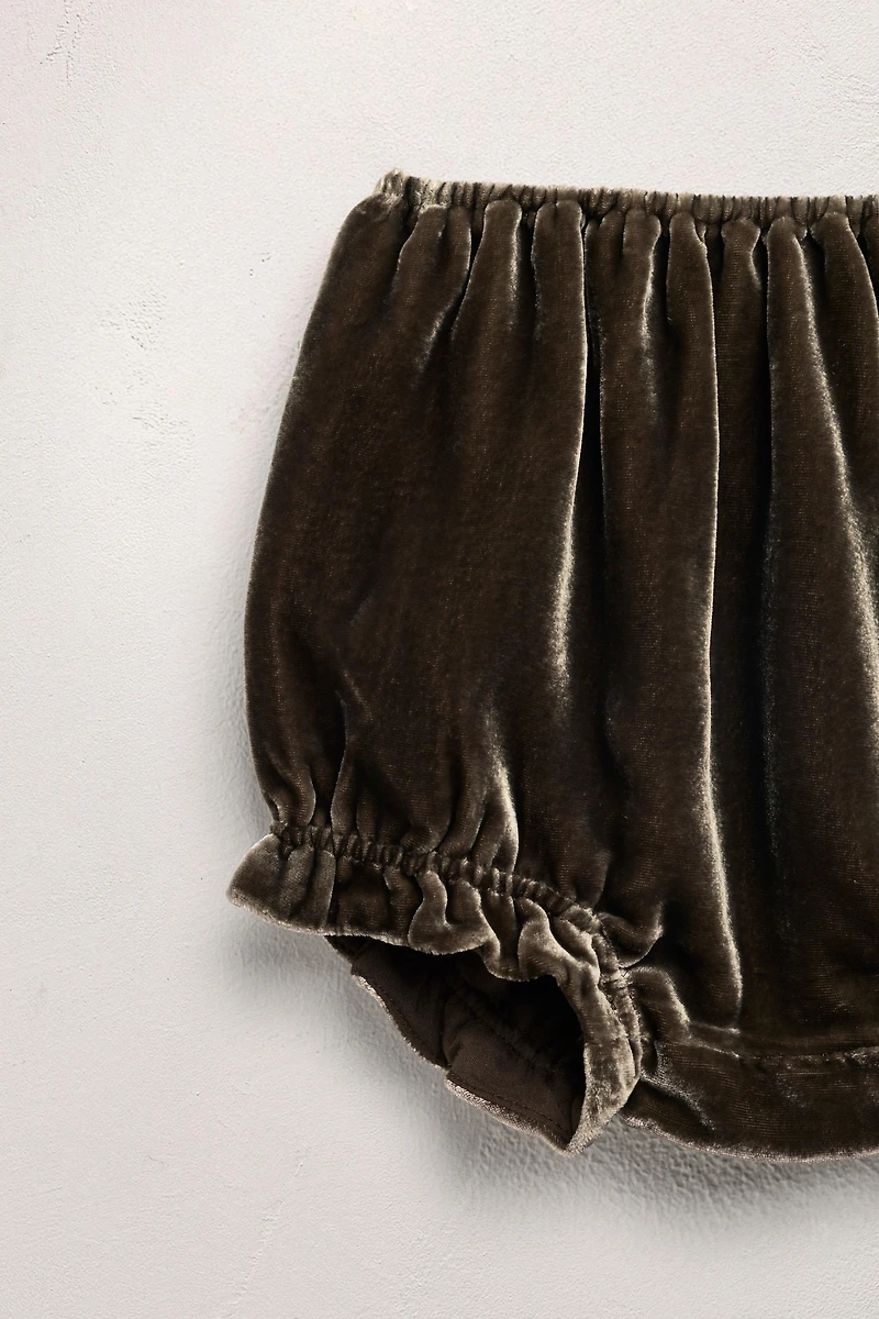 BARBOTEUSE EN VELOURS AVEC SOIE ÉDITION LIMITÉE