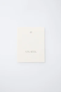 CLOTH DUFFEL COAT WITH WOOL