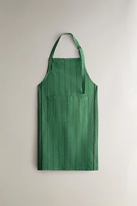 DYED THREAD APRON