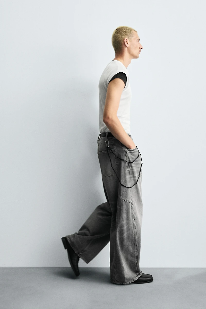TWISTED SEAM BALLOON FIT JEANS