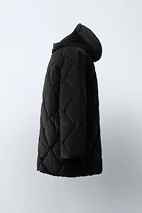 LIGHTWEIGHT RUBBERIZED PUFFER COAT