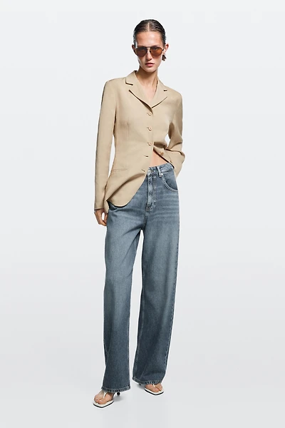 Jean barrel taille moyenne