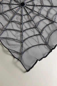 HALLOWEEN COBWEB TULLE TABLECLOTH
