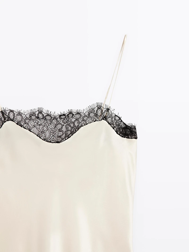 Satin-effect camisole top - STUDIO