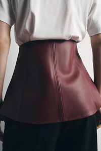 FAUX LEATHER CORSET BELT