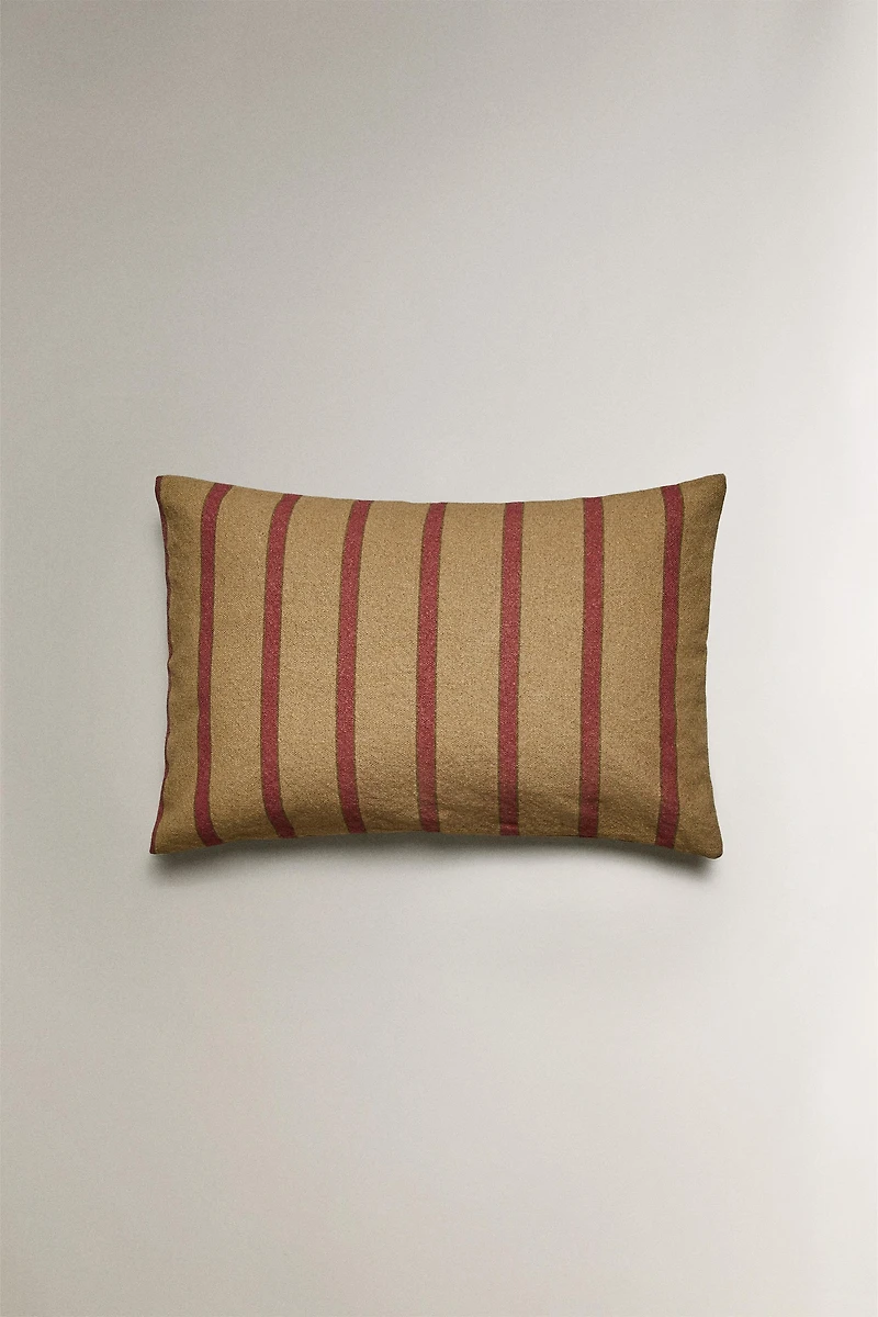 STRIPED THROW PILLOW COVER