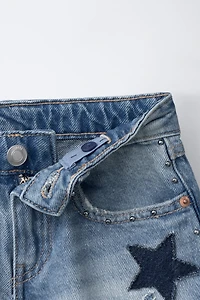 STAR DENIM SHORTS