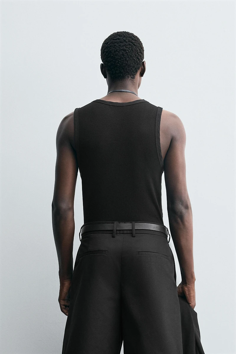 RIBBED TANK TOP