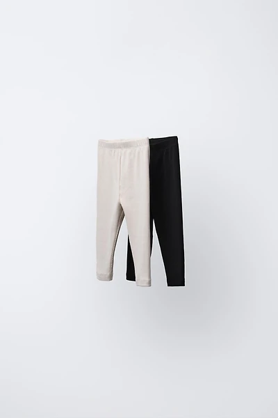 TWO-PACK OF PLAIN LEGGINGS
