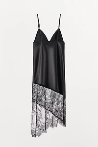LACE LEATHER DRESS