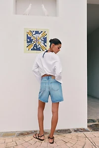 SHORT Z1975 DENIM À TAILLE CROISÉE