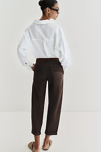 BRAIDED BELT CHINO PANTS
