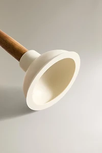 WOODEN AND RUBBER PLUNGER
