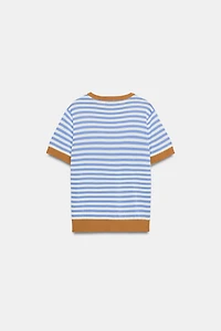 STRIPED KNIT TOP
