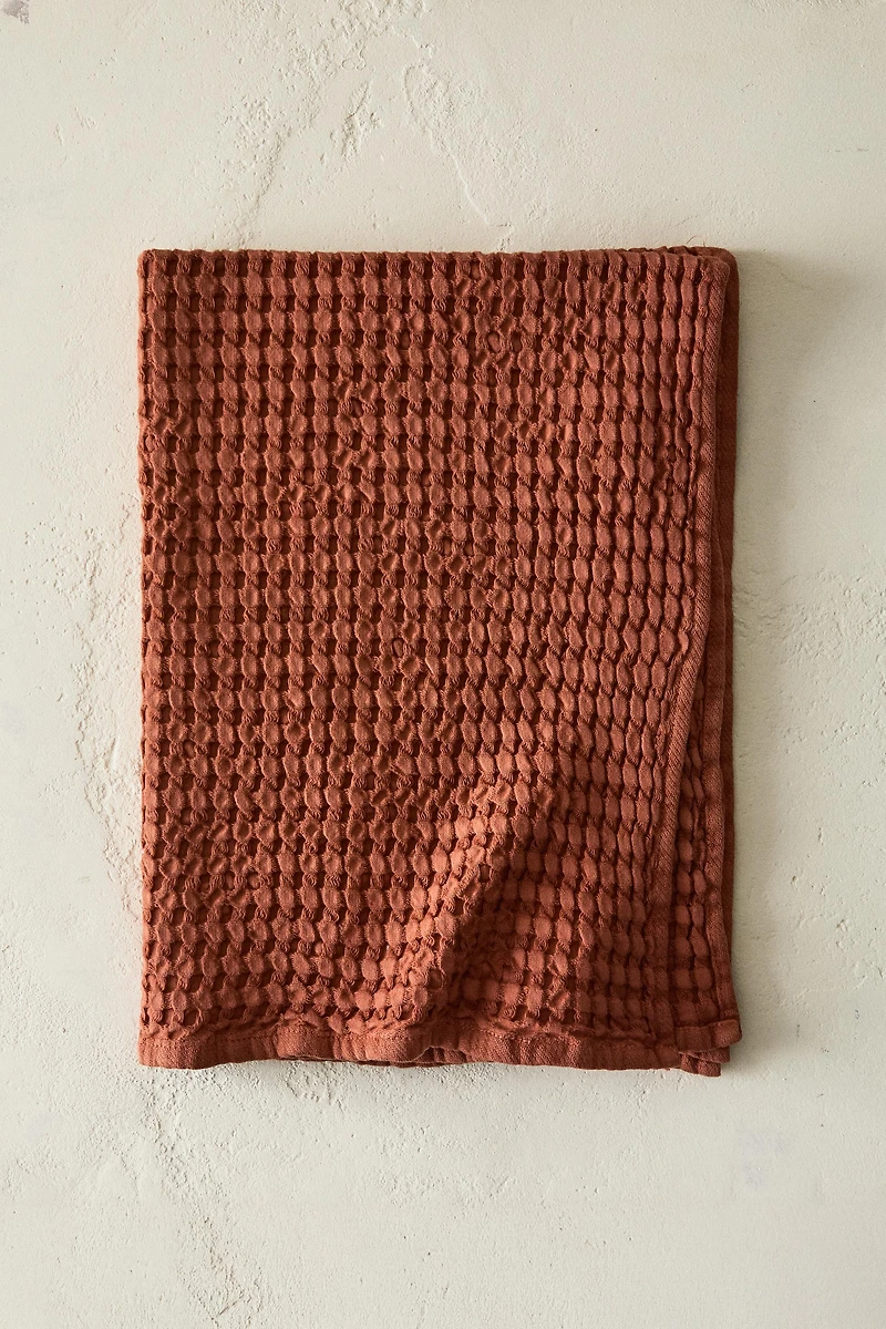 WAFFLE-KNIT COTTON KITCHEN TOWEL X COLLAGERIE