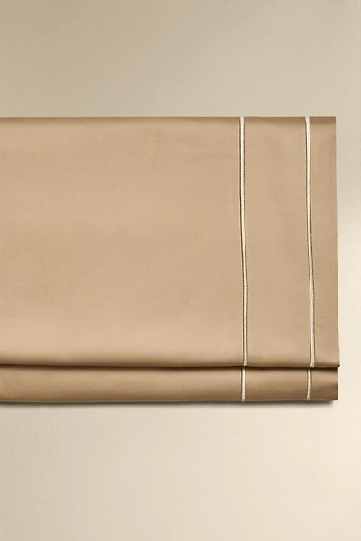 DRAP DE DESSUS SATIN DOUBLE FESTON