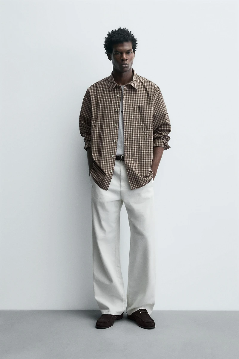 CHEMISE RELAXED FIT À CARREAUX